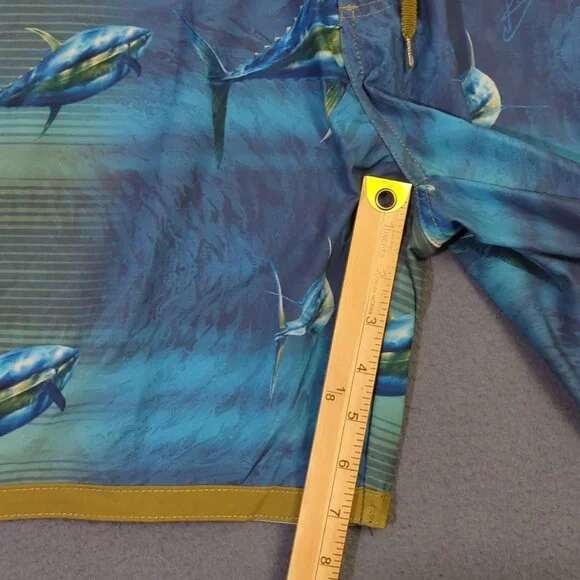 Huk Fishing Board Shorts Men's 40 Blue Tuna Baitball Performance - Picture 5 of 9